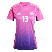 Nemecko Thomas Muller #13 Vonkajší Ženy futbalový dres ME 2024 Krátky Rukáv